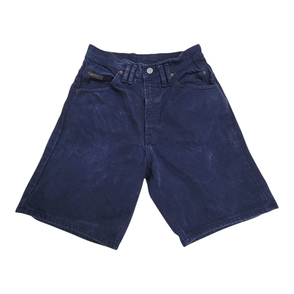 Vintage 90s Calvin Klein Mens 29 Blue Denim Shorts Made in USA YKK Jorts